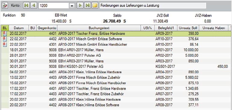 980,02 EUR Haben Lieferant Wanden KG 70003 8.