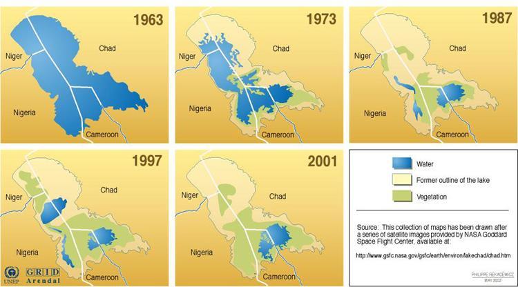 Wassermangel Der Tschadsee verschwindet Anfang