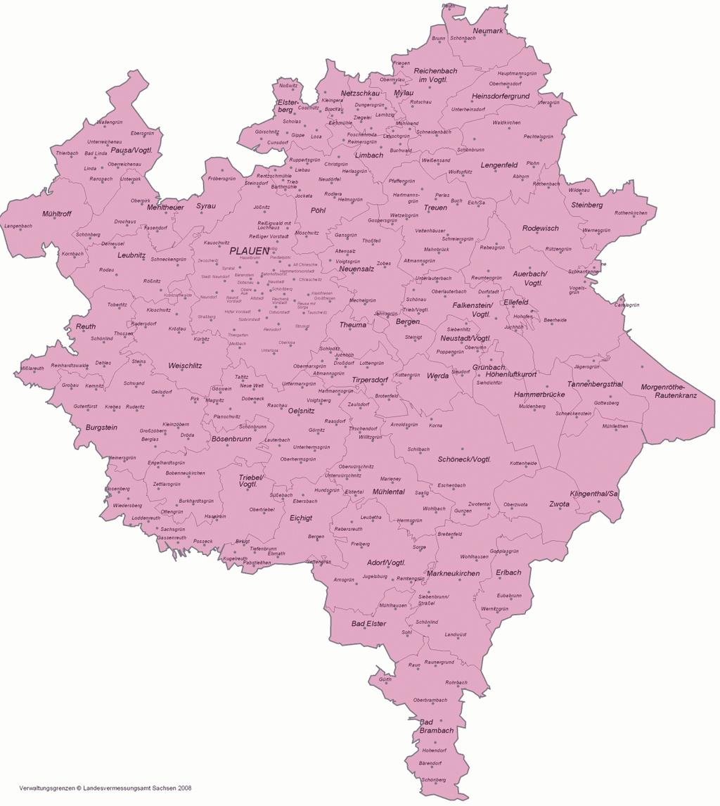 Der Vogtlandkreis OKTOBER SEPTEMBER Mengenermittlung über drei Monate mit vier