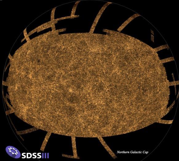 SDSS Sloan Digital Sky Survey neueste Datenveröffentlichung: Data release 8 (DR8)