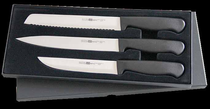 Fleischmesser 1047 Mit rostfreier Klinge, Klingenlänge 14 cm, Messergriff aus schwarzem Kunststoff (PP) (Standardfarbe).