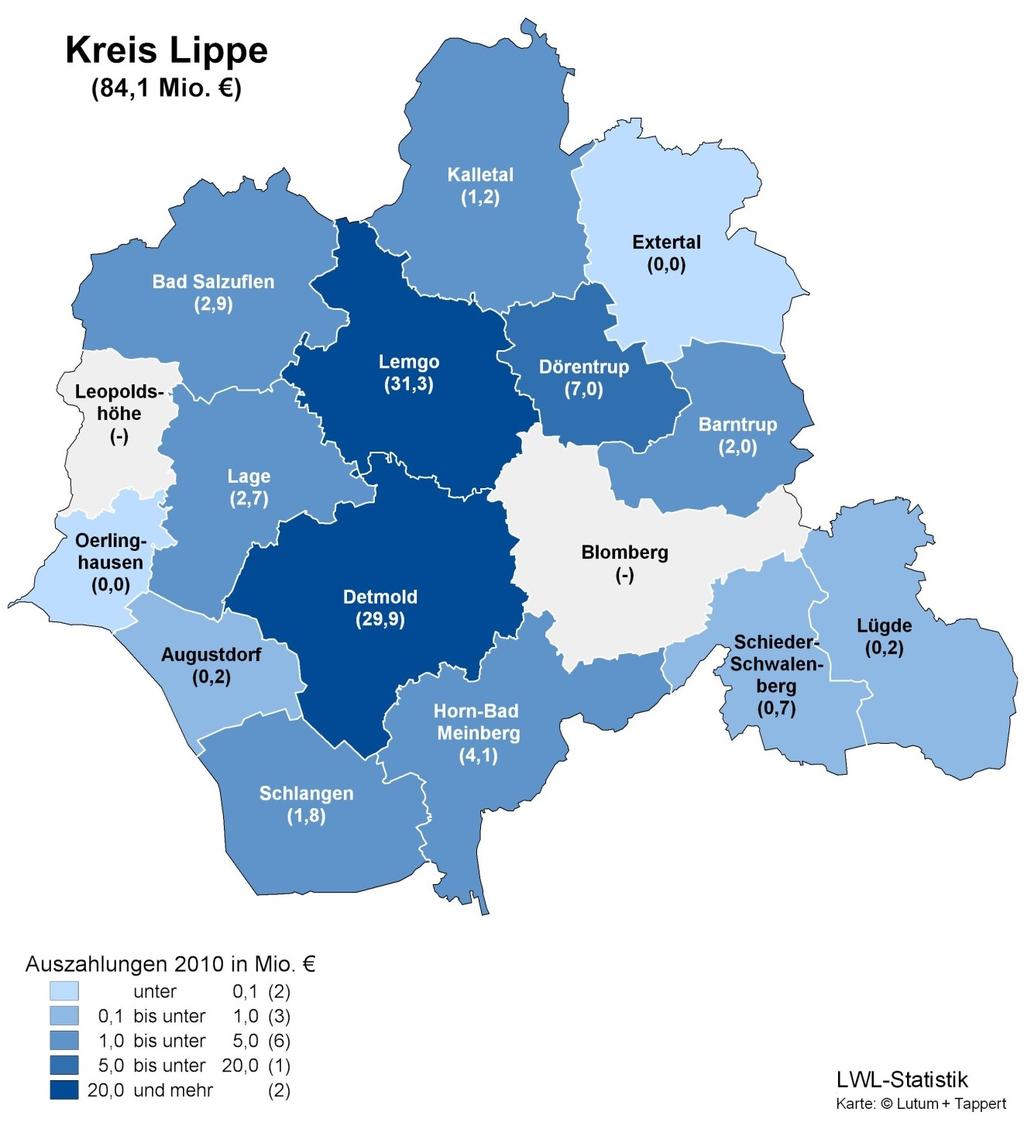 LWL-Leistungsbericht 2011 23 Daten auf Ebene der Gemeinden bzw. auf Ebene der Jugendämter 1.