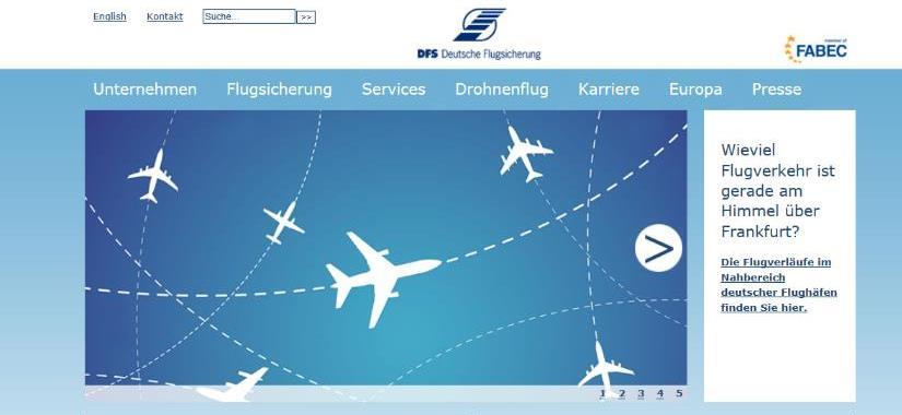 Luftverkehrskontrolle: Deutsche Flugsicherung Quelle: