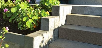 stufen lockstufe/rückenblockstufe Gartenstufe format l/b/h hydrophobiert betonrau-fein eben leicht gefast 500/350/150 mm in,