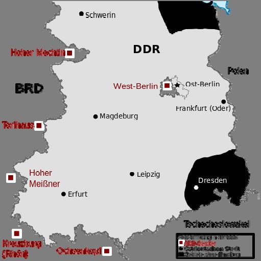 ARD-Empfang in der DDR (Quelle: Wikipedia, Creative-Commons-Lizenz) TERMININFO Podiumsgespräch: Radio und Friedliche