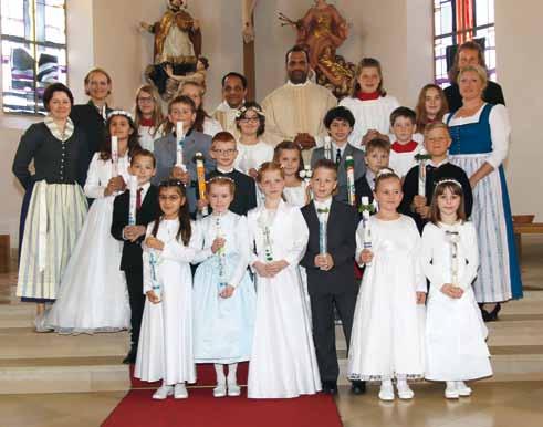 St. Ursula Kirchdorf Erstkommunion Ein sehr herzliches Vergelt s Gott geht an alle Gruppenmütter, die die Kinder liebevoll