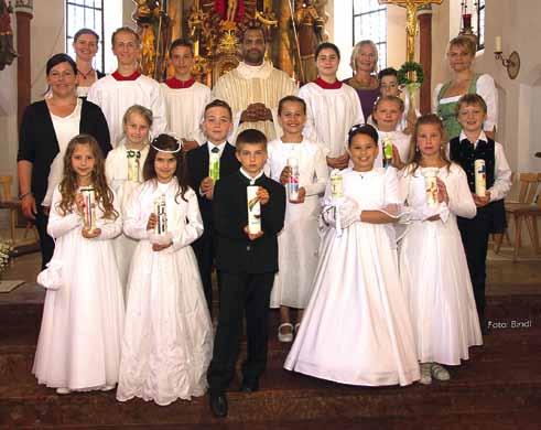 St. Nikolaus Pfraundorf Erstkommunion Ein sehr herzliches Vergelt s Gott geht an alle Gruppenmütter, die die Kinder liebevoll und