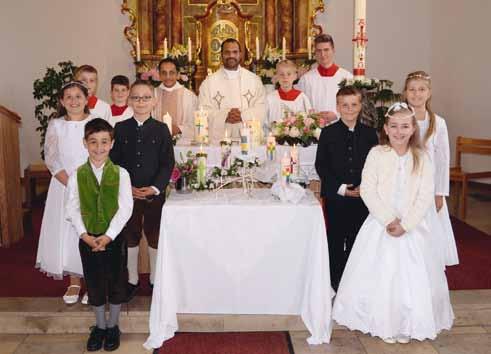 St. Theresia Nicklheim Erstkommunion Ein sehr herzliches Vergelt s Gott geht an alle Gruppenmütter, die die Kinder liebevoll und
