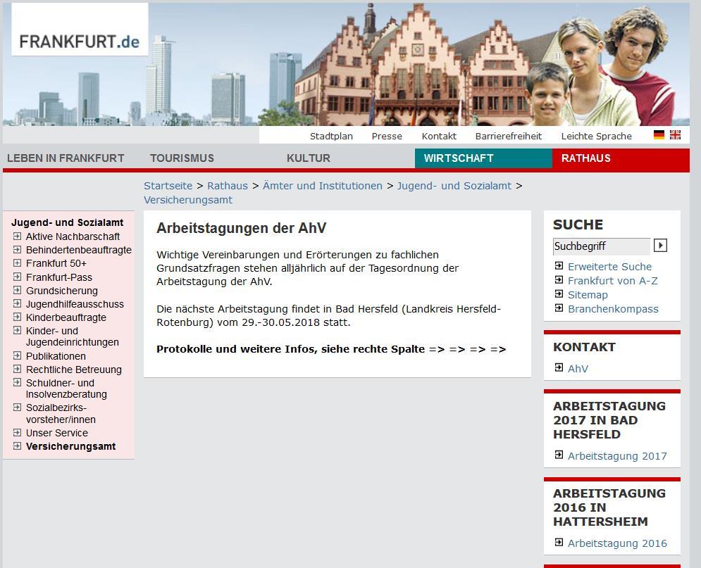 Link Tipp: AhV Internet: http://www.frankfurt.