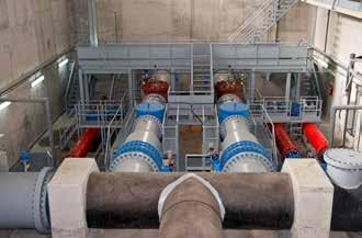 EINBAUSITUATIONEN Der direkte Einbau der PAM PERGA Turbine ist grundsätzlich in jeder wasserführenden Druckrohrleitung ohne Feststoffe denkbar.