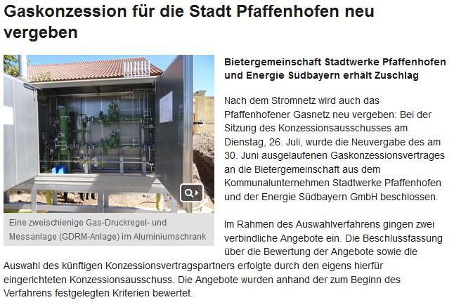 Wärme für Pfaffenhofen 2016 Gasnetz Pfaffenhofen zurück in Bürgerhand - Einstieg in saubere Wärmeversorgung Gasbrennwerttechnik für den innerstädtischen Bereich 25 % weniger CO2 als Öl