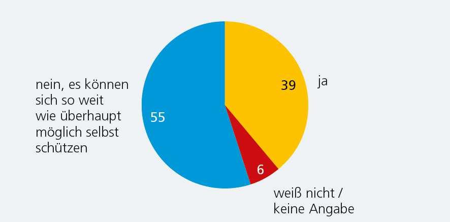 Schutz vor Identitätsmissbrauch Knapp 40 Prozent der Befragten wünschen sich beim Schutz ihrer Daten im Internet