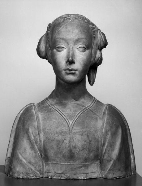 GIOVANNI BASTIANINI: Frauenbüste, um 1860, Terracotta,
