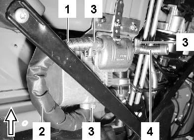 Thermo Top E Smart (Benzin) Smart - Abgasleitung (1) mit Isolierung (2) versehen und wie abgebildet formen -
