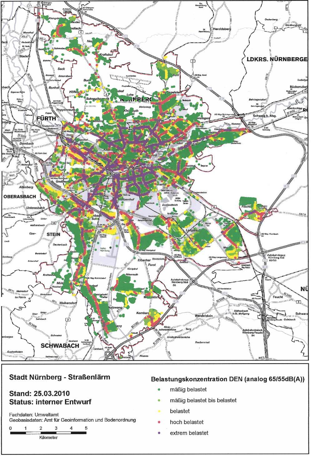 Auswirkungen Kfz-Verkehr» Luft- und Lärmbelastung überschreitet an vielen Stellen in der Stadt die zulässigen Grenzwerte» Betroffen