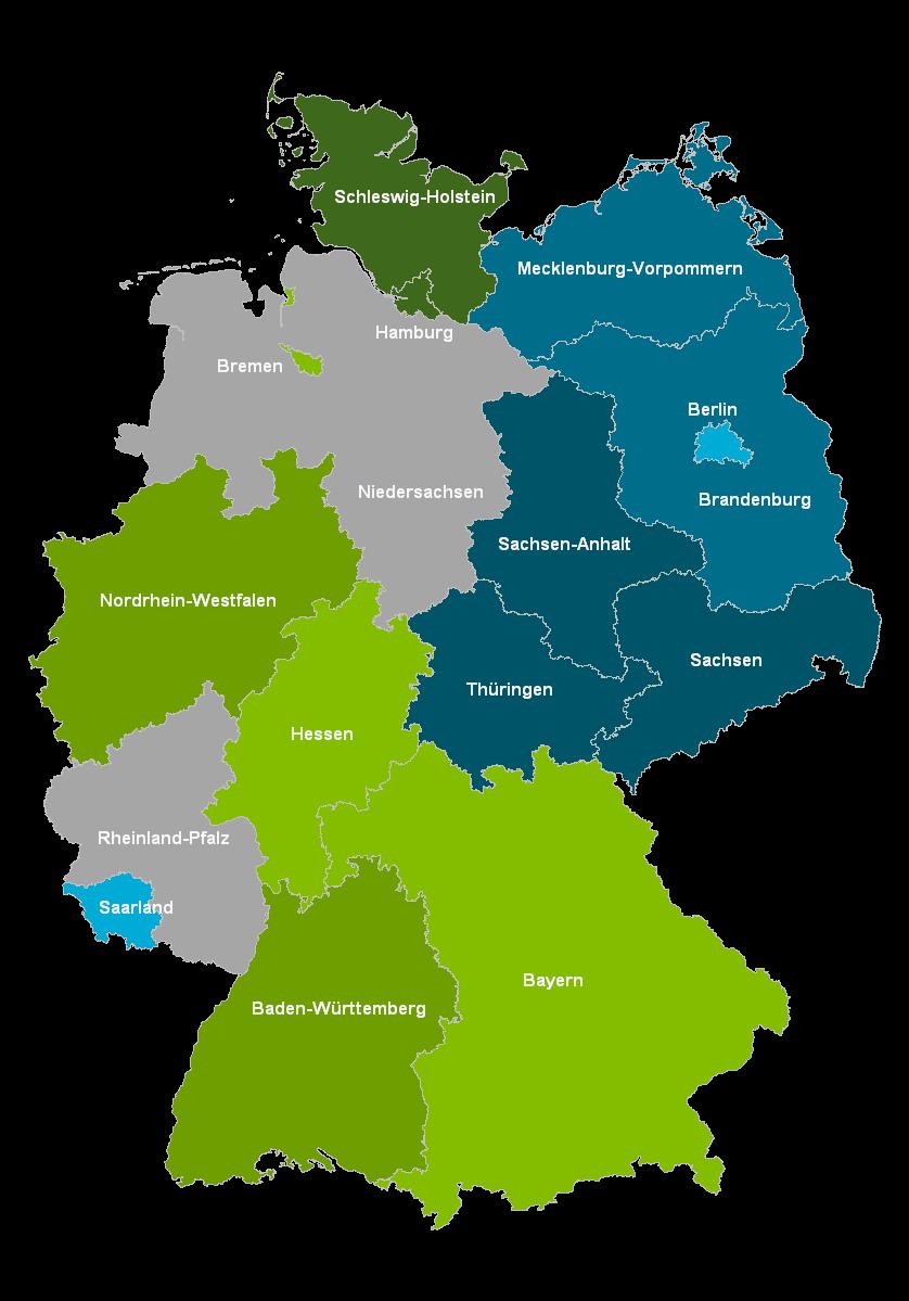Standardisierte Diabetesprävalenzen je Bundesland 2013 Höchste Prävalenz in den östlichen Bundesländern Prävalenz je Bundesland Sachsen 11,7% Niedersachsen 8,7% Thüringen 11,2% Hessen 8,5%