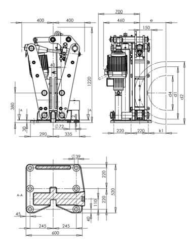 Scheibenbremse SB 38 Maße und technische Daten Rev.