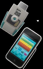 Das Messgerät funkt mittels Bluetooth und einer Telefonsoftware die gemessenen Werte ins Internet, wo Sie der Hausarzt überwachen kann.