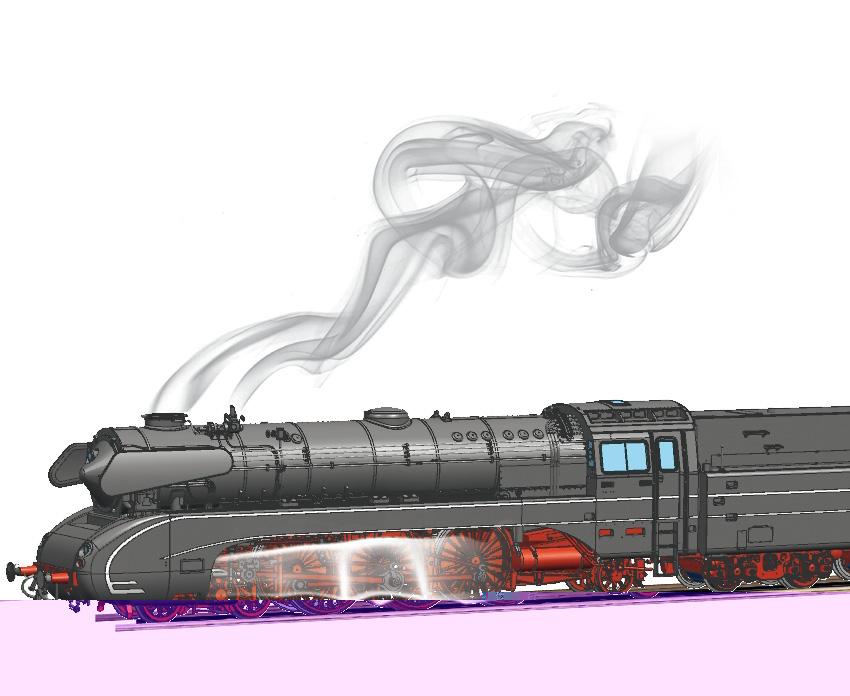 Produktneuheiten April/Mai 2012 Dampflok BR 10 002 Öl Funktionsmodell mit dynamischem Dampf Gerade einmal zwei Lokomotiven gibt es von der Baureihe 10 der DB.