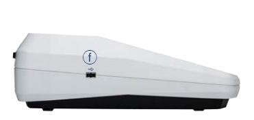 / VIS II Abbildung 4: Seitenansicht VIS II a Stereo-Lautsprecher b 10,1 HD-Touchscreen (projektiv kapazitiv) c Universeller