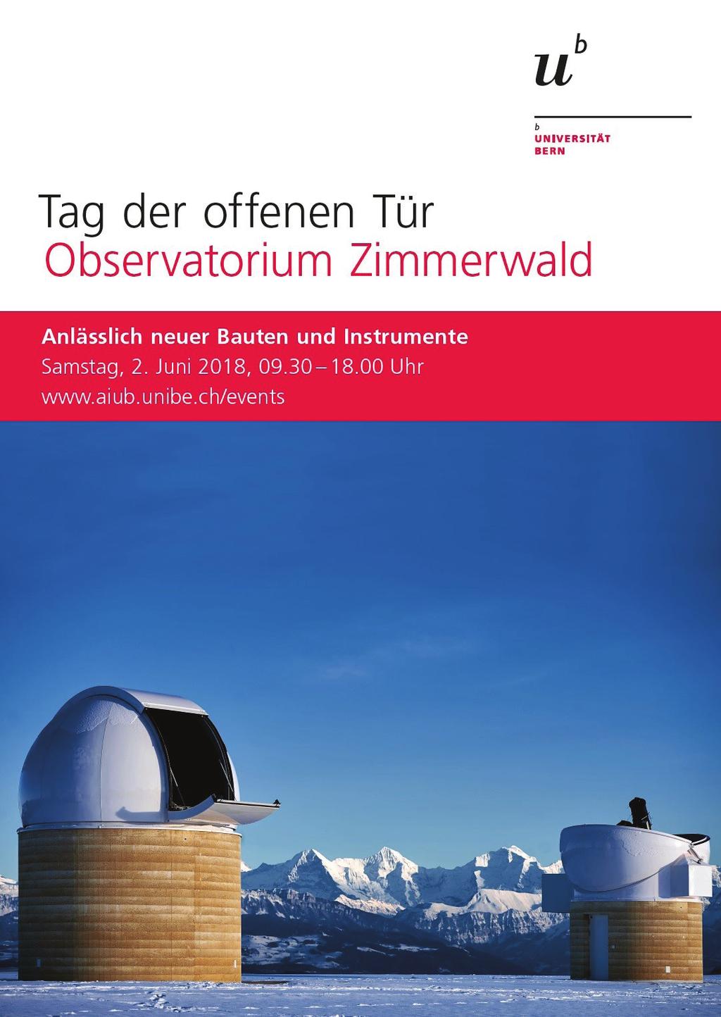 Tag der offenen Tür im Observatorium der Uni Bern in Zimmerwald am 2.