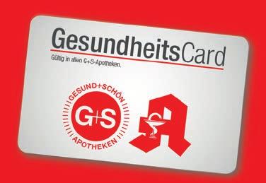 GesundheitsCard G+S Apotheken 10 % Rabatt auf nicht verschreibungspflichtige