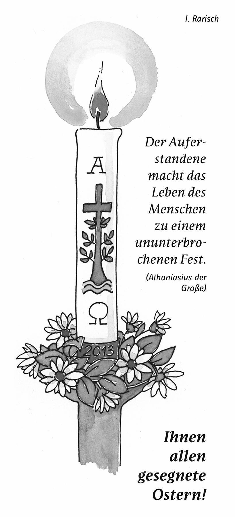 Mo. 1. April Ostermontag 09:00 WortGottesFeier Gebetsgedenken: Karl Engeln u. Verst. d.