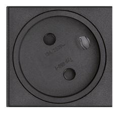 Berührungsschutz 9330 1080 0000 schwarz Dänemark, Standard für Steckertyp: K, C Einbaumaß: 50 50 mm