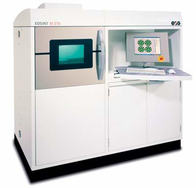 Verwendete Lasergenerieranlage Es gibt verschiedene Hersteller, die Anlagen für generative Laserverfahren anbieten. LBC setzt mehrere Maschinen aus dem Hause EOS ein.