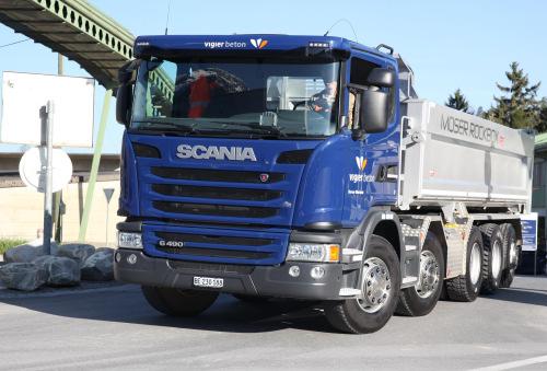 Als einziger der vier neuen Scania verfügt der 5-Achser mit