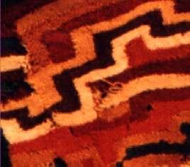 3 Manta Totentuch der Nazca-Kultur Geometrische Muster in den Farben