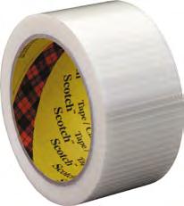 Kleben und Verbinden Verpackungssysteme 3M Tartan Filament-Klebeband 8954 Tartan Klebeband 8954 ist ein Standard-Filament-Klebeband mit einem Trägermaterial aus ScotchPro Polypropylenfilm und einem