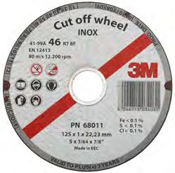 Schleifen und Polieren Trennscheiben 3M Cut Off Wheel Trennscheiben INOX 3M Cut Off Wheel Trennscheiben ermöglichen ein schnelles und sicheres Trennen von Metall.