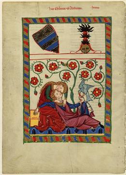 Motiv aus Codex Manesse Herr Alram Von Gresten 14. Jahrhundert