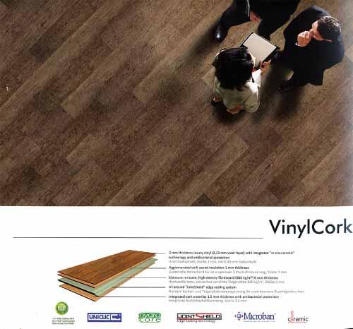 Vinyl-Bodenelemente Vinyl-Trend und Vinylcork Vinyl-Trend ist die