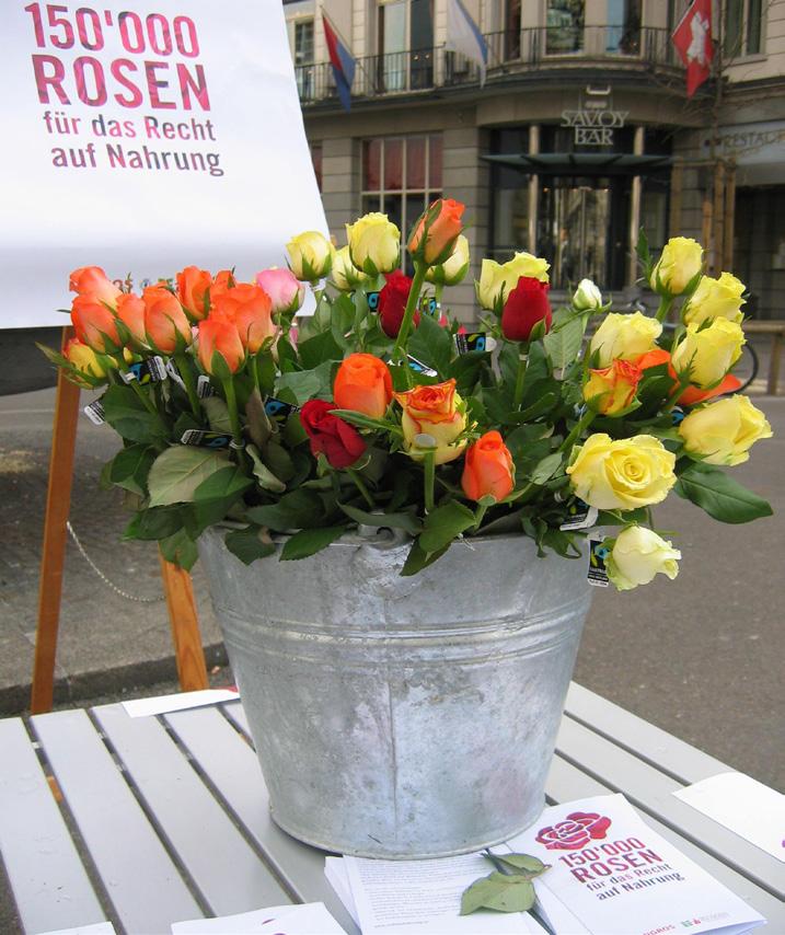 Gemeinsames Rosen- und Teebeutel-Verkauf am 14. März und Brot zum Teilen Am Samstagmorgen, den 14.