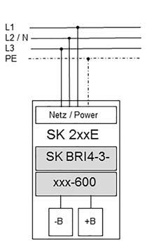 Parameter Für den optimalen Betrieb des internen Bremswiderstandes sind keine Parameter des Frequenzumrichters anzupassen.
