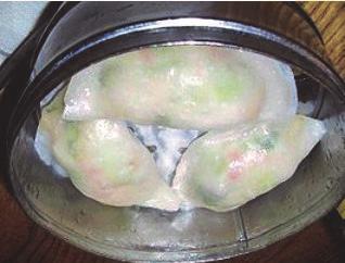 Char Siu Bao (a,f,o) kleine Dampfkorb-Taschen mit Fleisch,