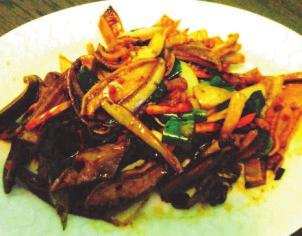 Rindfleisch, Gemüse nach Chao-Zhou-Art Sauté pork belly Chaozhou