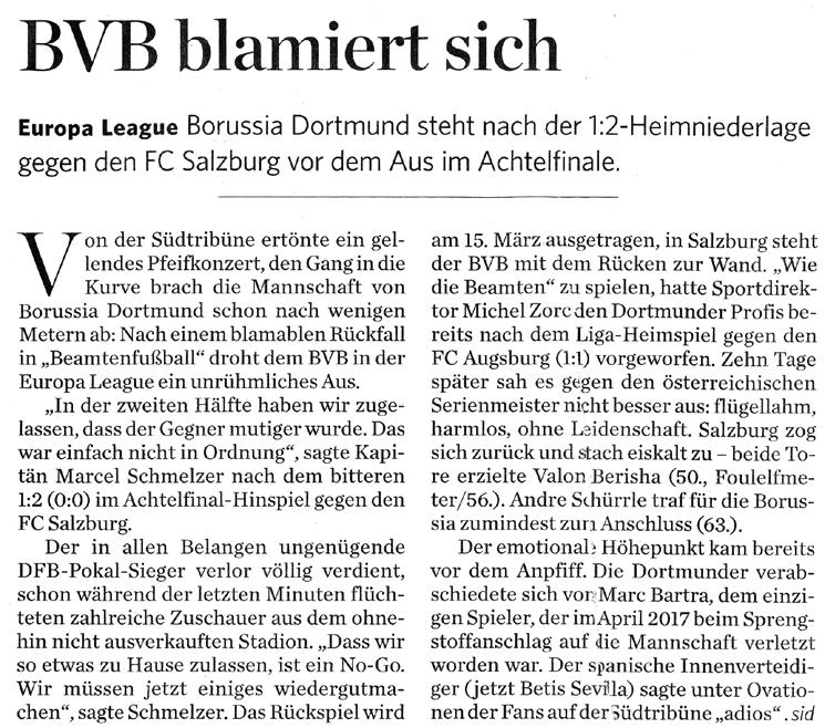 Stuttgarter Zeitung vom Freitag, den 9. März 2018 Stuttgarter Zeitung vom Mittwoch, den 18.