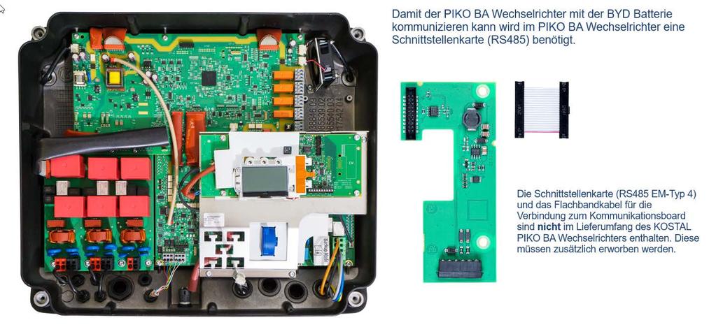 Schritt 1: PIKO BA Wechselrichter Update Die Neue Software (UI 06.41 und FW 02.30) auf dem PIKO BA Wechselrichter installieren.