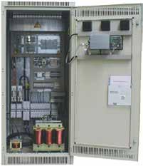 für 230V Geräteversorgung Die BSV-Anlagen für 230V bestehen aus folgenden Komponenten: Konstantspannungsladegerät mit IUoU-Kennlinie zur Ladung und Erhaltungsladung der Batterie bei gleichzeitiger