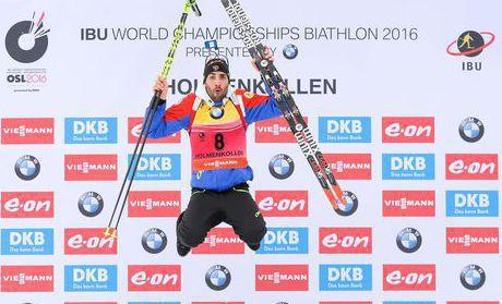 2016-03-07 01:51 85 Fourcade-Gala im WM-Sprint, Landertinger Neunter Oslo Martin Fourcade hat sein achtes Gold bei Biathlon- Weltmeisterschaften geholt.