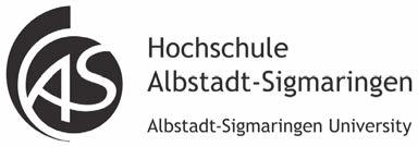 38 Stellenanzeigen DNH STELLENMARKT Die Hochschule Albstadt-Sigmaringen ist eine innovative Hochschule für Angewandte Wissenschaften und in ihrer Region fest verankert.