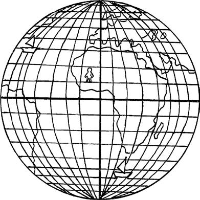 Das Gradnetz der Erde (1) Der Globus ist ein kleines Abbild der Erde.