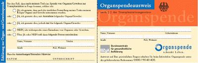 Seite 22 Patienten-Verfügung Caritas-Wohnheim Lüdinghausen Seite 22 Organ-Spende Ich kann anderen Menschen helfen, indem ich meine Organe spende.
