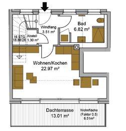 3,80 Wohnen/ Essen/Kochen 23,36 Abstellraum 1,46 Dachgeschoss