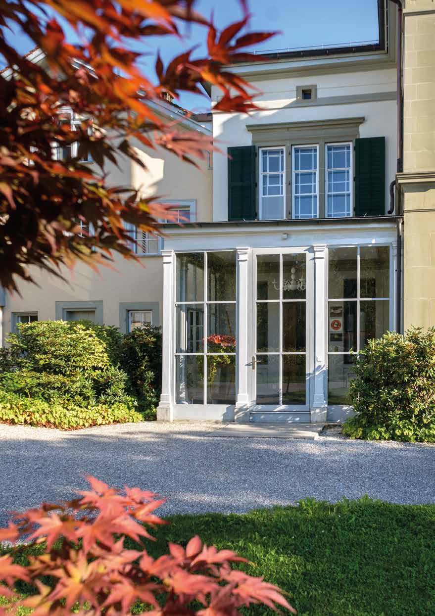 Raum für Inspiration und neue Ideen Die geschichtsträchtige Villa Schöngrün ist die ideale Location für Geschäftsanlässe in gediegenem Ambiente. Das denkmalgeschützte Herrenhaus aus dem 18.