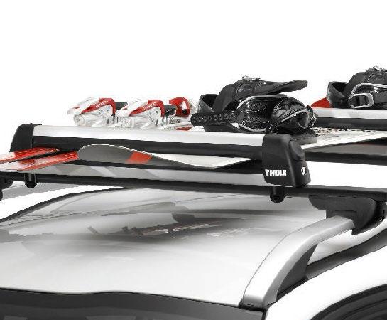 SCHNEEKETTEN Für den sicheren Transport von vier Paar Ski oder zwei Snowboards.