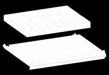 Einteilungsmaterial für Schubladen «Kunststoffmulden» Compartiments en plastic pour tiroirs Largeur